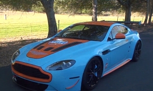 Aston Martin V12 Vantage in Gulf Livery: Driving Experience