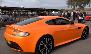 Aston Martin V12 Vantage Looks Stunning in Orange