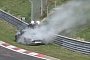 Aston Martin V12 Vantage Test Car Turns Smoke Grenade in Nurburgring Testing