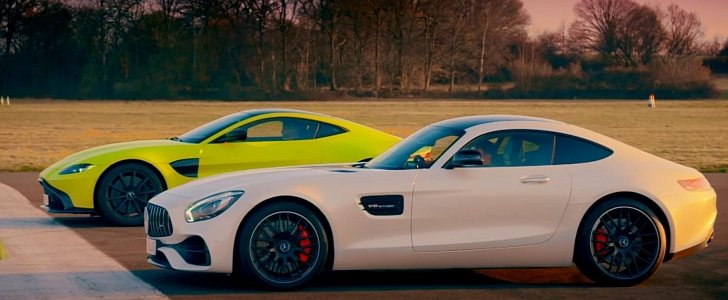Aston Martin V8 Vantage Drag Races Mercedes-AMG GT With Surprising Results