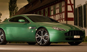 Aston Martin V8 Vantage Rides on Barracuda Wheels