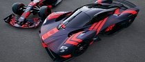 Aston Martin Valkyrie Joins Red Bull Formula 1 Racing Car At Silverstone Circuit