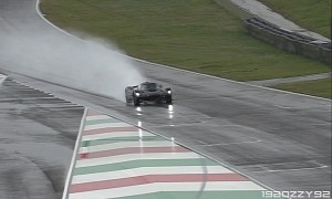 Aston Martin Valkyrie Sounds Ballistic During Mugello Circuit Test in the Wet