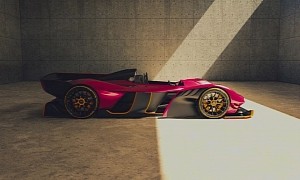 Aston Martin Valkyrie Speedster in Virtual Glass Magenta Looks Like a Cool One-Off
