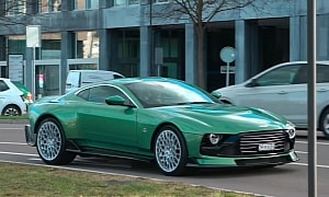 Aston Martin Valour Spotted in Switzerland With Fabulous Green and Black Spec