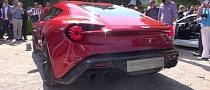 Aston Martin Vanquish Zagato Revs Its V12 at Villa D'Este