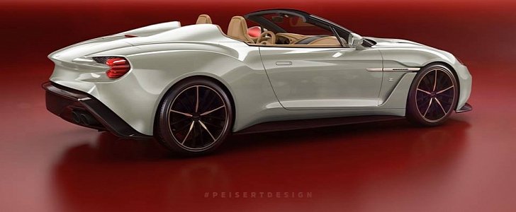Aston Martin Vanquish Zagato Speedster Render