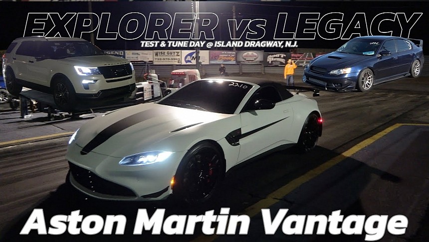 Aston Martin Vantage F1 vs Ford Explorer vs Subaru Legacy on ImportRace