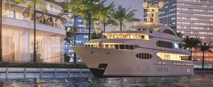 Aston Martin Residences in Miami comes with its own superyacht marina with access to the Atlantic Ocean