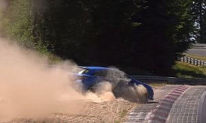 Astra OPC Ruined in Nurburgring Crash while Running from BMW M3