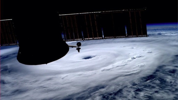 Hurricane Arthur seen from space