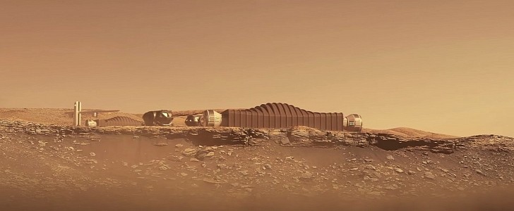 Illustration of Mars Dune Alpha 