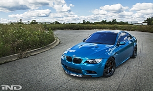 Atlantis Blue BMW E92 M3 from iND Looks Stunning