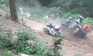 ATV Crash Looks Really Bad, Rider Luckily Alright