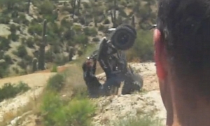 ATV Rider Being Very Stupid. Twice.