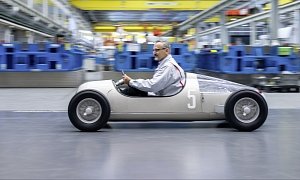 Audi 3D Prints the 1936 Silver Arrow in 1:2 Scale
