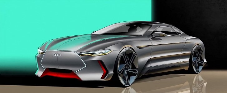 Audi E Tron Concept Imagined As Flagship Ev Of The Future Autoevolution