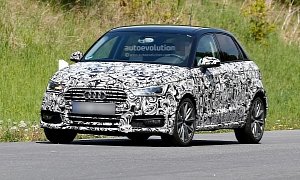 Audi A1 Facelift Sports S1 Headlights in Latest Spyshots