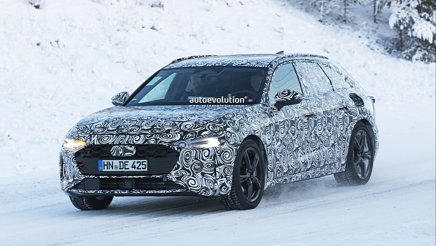 Audi A4 e-tron caught testing