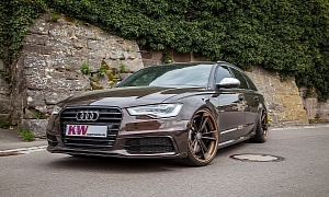 Audi A6 Avant Gets KW Suspension and 21-Inch Wheels