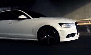 Audi A6 Becomes Art in Slow Motion