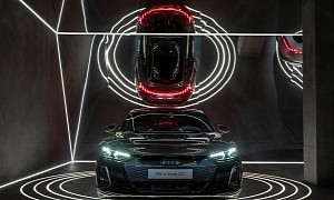 Audi A6 e-Tron Concept Lights Up the Room at Milan Design Week