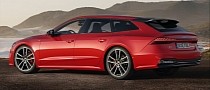 Audi A7 Avant Trades Sportback Design for Rakish Look Inspired by A6 e-tron Wagon