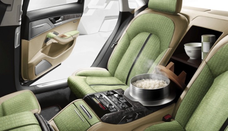 Audi A8 Gets Built-in Rice Cooker in Japan: For Healthy Eating on the Go