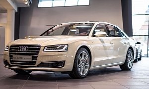 Audi A8L in Magnolia Is like a Mobile Living Room, Gets Showcased at Audi Forum