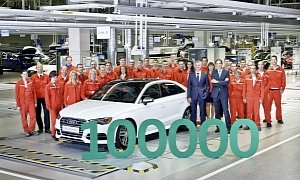 Audi Celebrates 100,000th Car Built at New Plant in Hungary