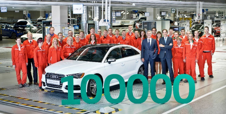 Audi Hungaria celebrates 100,000 car