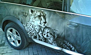 Audi with Cheetah Animal Print Is Wild