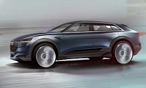 Audi e-tron quattro Concept Teaser Shows Future Q6 Electric SUV for the First Time