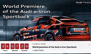 Audi e-tron Sportback Shows Its Sexy Behind Ahead of Los Angeles Reveal
