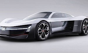 Audi e-tron Supercar Hints at Electric R8 Replacement in Futuristic Rendering