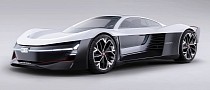 Audi e-tron Supercar Hints at Electric R8 Replacement in Futuristic Rendering