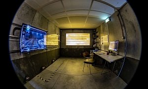 Audi e-tron Themed Escape Room Set Up at Munich Airport