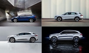 Audi e-tron vs Jaguar I-Pace vs Mercedes-Benz EQC vs Tesla Model X