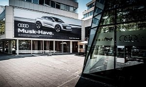 Audi Germany Makes Pun Aimed at Elon Musk With Billboards
