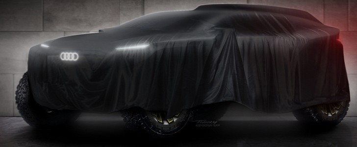 Audi 2022 Dakar Rally electric prototype teaser