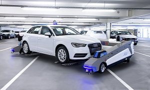 Audi Has Self-Driving Parking Robots Working As Valets