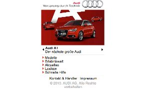 Audi Launches New Mobile Portal for Cell Phones