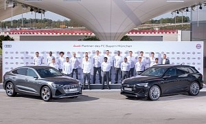 Audi Makes FC Bayern Munich the First Club with a Predominantly EV Parking Lot