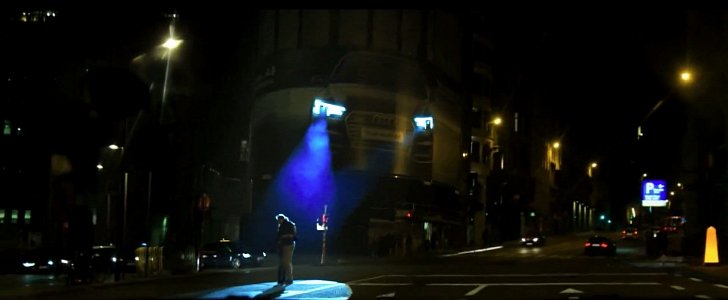 Audi A4 Matrix LED lights billboard
