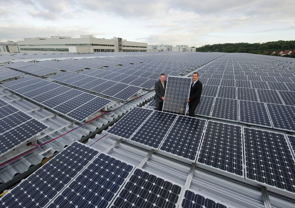Audi presents Neckarsulm solar panels