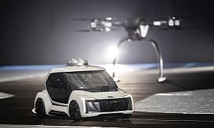 Audi Pop.Up Next Flying Car Takes Off for the First Time at Amsterdam Drone Week