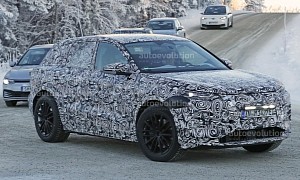 Audi Q6 e-tron Spotted Again, This Time It Is Going Through Winter Testing
