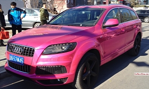 Audi Q7 Is a Chrome Pink Abomination in China