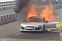 Audi R8 Acts Like an Italian Supercar, Catches Fire in Mumbai