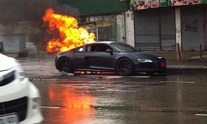 Audi R8 Burns to a Crisp in Thailand
